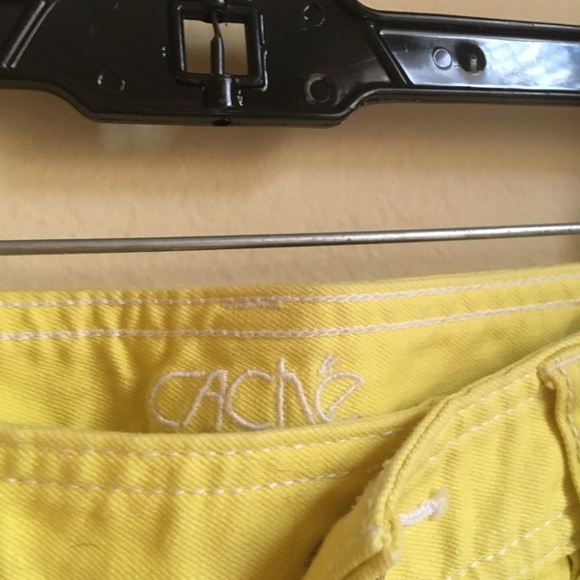 ☀️CACHE  yellow denim skirt - Picture 5 of 8